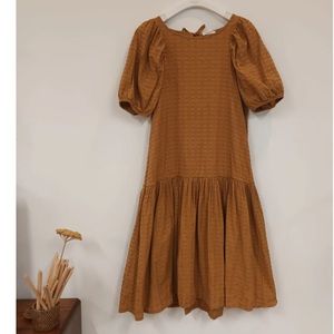 Beaumont Organic Valene Dress Burnt Ochre